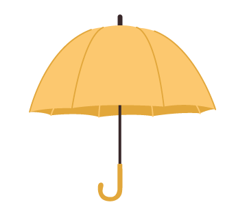 Regenschirm gelb für Projektmanagement Weiterbildung